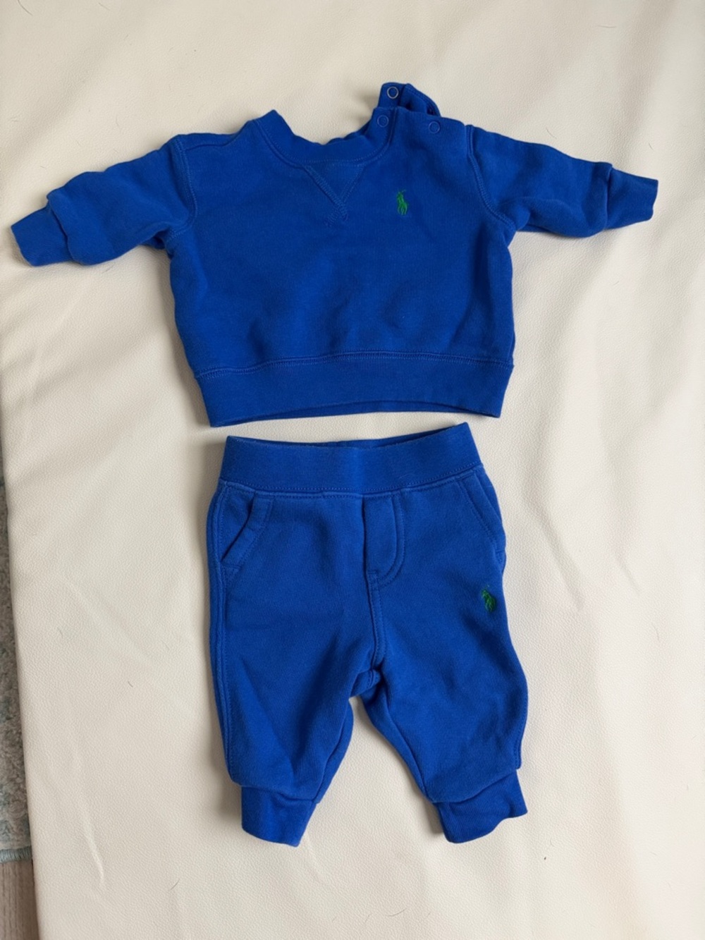 Polo by Ralph Lauren Baby Blue Sweatshirt & Jogger Set